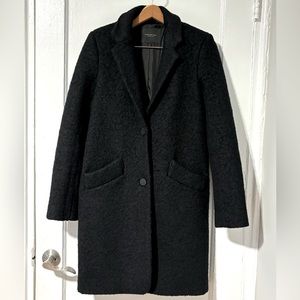 Marc New York Paige Black Wool Coat